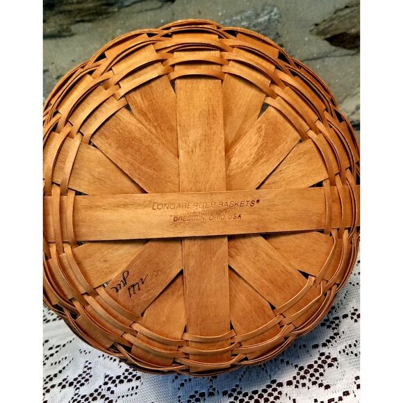 VTG Longaberger American Crisco Cookie Celebration Basket Comb Divided Liner 11" - Picture 5 of 7